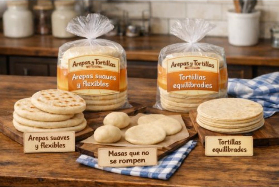 Arepas, tortillas e massas fáceis